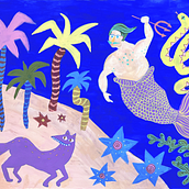 My project for course: Expressive Mixed-Media Illustration: Find Your Creative Flow. Traditional illustration, Sketching, Creativit, Artistic Drawing, and Gouache Painting project by turidreinicke - 01.24.2024