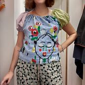 Mon projet du cours : Initiation à l'upcycling pour une mode durable. Fashion Design, Sewing, Upc, cling, Patternmaking, and Dressmaking project by Eva Xiberras - 01.24.2024