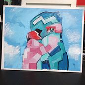Mi proyecto del curso: Pintura acrílica estilizada: explora el color y la forma. Un progetto di Pittura e Pittura acrilica di Ivania Asencio Plaza - 25.01.2024