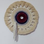 Il mio progetto del corso: Tessuto in telaio rotondo. Accessor, Design, Decoration, Fiber Arts, Weaving, and Textile Design project by Corina Lorettu - 01.25.2024