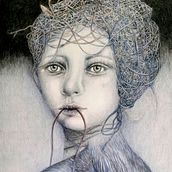 Il mio progetto del corso: Ritratto creativo in chiaroscuro con matita. Een project van Traditionele illustratie, Tekening met potlood,  Portrettekening,  Artistieke tekening y Tekenen met kleurpotloden van Lucia Cardillo - 25.01.2024