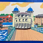 My project for course: Drawing with Acrylic Markers: Capture your Favorite Scene. Un progetto di Bozzetti, Disegno, Pittura acrilica, Illustrazione architettonica e Sketchbook di olwynnelson - 25.01.2024