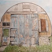 My project Barn door. Fine Arts, Painting, Watercolor Painting, and Traditional illustration project by francesbarratt - 11.22.2023