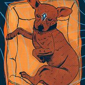 Titan the Mind Dog - Comic. Ilustração digital projeto de samuioa - 25.01.2024