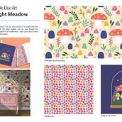 Final Project: Moonlight Meadow. Un progetto di Graphic design, Product design, Pattern design e Illustrazione digitale di Nicole - 25.01.2024