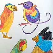 My project for course: Illustration Techniques to Unlock your Creativity. Design, Traditional illustration, Fine Arts, Painting, Creativit, Creating with Kids, and Sketchbook project by Angela von Lerber - 01.30.2025