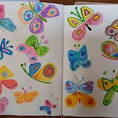 Mijn project van de cursus: Illustratietechnieken om je creativiteit de vrije loop te laten. Design, Traditional illustration, Fine Arts, Painting, Creativit, Creating with Kids, and Sketchbook project by Afke Kuyper - 01.26.2024