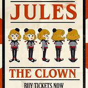 Jules The Clown. Design de personagens, e Concept Art projeto de Isabella Carvalho - 28.11.2023