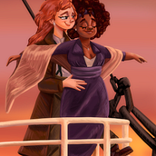 Titanic - Digital Painting. Pintura digital, Desenho digital, Design de personagens e Ilustração digital projeto de Isabella Carvalho - 26.01.2024