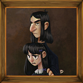 Snape's Daughter. Concept Art, Design de personagens, Pintura digital e Ilustração digital projeto de Isabella Carvalho - 26.01.2024