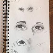 My project for course: Portrait Sketchbooking: Explore the Human Face. Projekt z dziedziny Sketching,  R, sunek, Portret,  R, sunek art, st, czn i Sketchbook użytkownika marymagdaleneandres - 26.01.2024