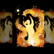 Holy Fire Digital Illustration. Digital Illustration, Editorial Illustration, and Children's Illustration project by Agnieszka Wałek - 01.26.2024