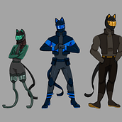 Alley Cats Lineup. Design de personagens projeto de alyssaurr - 27.01.2024