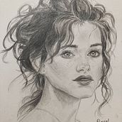 Mon projet du cours : Carnet de croquis et portraits au crayon graphite. Fine Arts, Sketching, Drawing, Portrait Drawing, and Sketchbook project by Sandrine Lange Jeauffroy - 01.26.2024