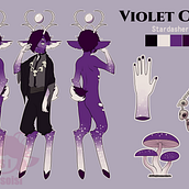 Diseño de personaje - Violet . Ilustrație digitală de Isidora Ulloa - 09.05.2022