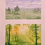 My project for course: Dreamy Watercolor Landscapes: Paint with Light. Painting, and Watercolor Painting project by dstobbart - 01.26.2024