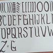 Meu projeto do curso: Lettering popular brasileiro. Een project van  Ontwerp, T, pografie, Kalligrafie, T y pografisch ontwerp van Valeria Pires - 09.02.2024