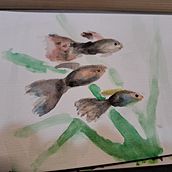 My project for course: Marine Universe Illustration in Watercolor. Projekt z dziedziny Trad, c, jna ilustracja,  Malarstwo, Malowanie akwarelą, Ilustracja naturalist, czna i Craft użytkownika Cristina Montes - 27.01.2024