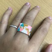 My project for course: Beaded Jewelry Design: Weave Elegant Patterns. Accessor, Design, Arts, Crafts, Jewelr, Design, and Fiber Arts project by Thantip Chaysirivattana - 01.27.2024