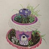 Fairy Garden. Traditional illustration project by Nadia Bruwer - 01.28.2024