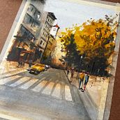 My project for course: Urban Landscapes in Watercolor. Fine Arts, Watercolor Painting, and Architectural Illustration project by ray_active - 01.29.2024