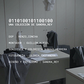 0110100101100100 | Un fashion film de Sandra Rey. Un progetto di Cinema, video e TV, Fotografia, Pubblicità e Direzione artistica di Guillem Albiol Pérez - 29.01.2024