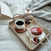 Breakfast in bed. Photograph project by Sam van Breda - 09.11.2020