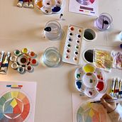 Férias com os miúdos um curso de Nádia Léo💕. Painting project by Cátia Rei - 01.29.2024