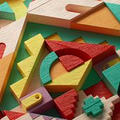 Ndebele GeometryShapes: Applied Color for 3D Design and Animation_. Design, 3D, 3D Animation, 3D Modeling, 3D Design, Digital Design, and Color Theor project by Dineo Morulane - 01.29.2024