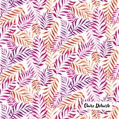Leaves all-over pattern (Nature-Flowers). Pattern Design projeto de Claire Delsarte - 05.01.2024