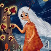 Mon projet du cours : Illustration jeunesse sur Procreate : créez une scène magique. Un proyecto de Ilustración digital, Ilustración infantil, Pintura digital y Álbum ilustrado						 de tigal - 26.01.2024