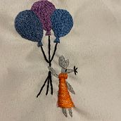 My project for course: Hand Embroidery for Clothing: Stitch a Collage Design. Un projet de Broderie, Upcycling , et Design textile de bibito - 23.01.2024