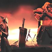 Malenia VS Radahn. Un proyecto de Ilustración digital y Videojuegos de Baran Has - 04.10.2023