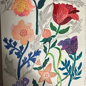 Mon projet du cours : Illustration florale à la gouache. Een project van Digitale illustratie, Schilderen met gouache y  Botanische illustratie van monique.dumont13 - 30.01.2024
