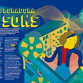 Delia Derbyshire. Vector Illustration, Digital Illustration, Children's Illustration, and Editorial Illustration project by Albert Plaza Nualart - 02.01.2024