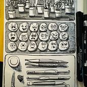 Mon projet du cours : L’art du sketching : transformez vos esquisses en œuvres d’art. Traditional illustration, Pencil Drawing, Drawing, and Sketchbook project by Gxeuh - 01.30.2024