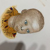 cimientos . Een project van  Portrettekening y Aquarelschilderen van Ishshah Colina - 30.01.2024