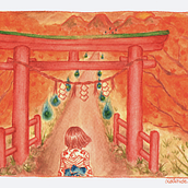 Mi proyecto del curso: Ilustración en acuarela con influencia japonesa. Traditional illustration, Drawing, and Watercolor Painting project by Javiera Tobar Rivas - 01.29.2024