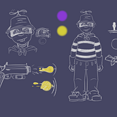 Mi proyecto del curso: Construye un amigo: del lápiz al movimiento. Motion Graphics, Animation, Character Design, Rigging, Character Animation, and 2D Animation project by Pedro Manuel Briceño Dagger - 01.31.2024