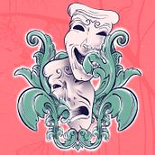 Festival de Teatro de Melilla. Poster Design, Digital Illustration, and Graphic Design project by Rocío Bueno - 03.10.2023