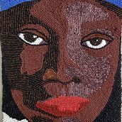 Mi proyecto del curso: Retratos bordados en pedrería. Een project van Ontwerp van accessoires, Borduurwerk,  Interieurdecoratie y Textielontwerp van Virginia Aguiar - 31.01.2024
