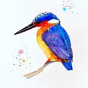 Kingfisher . Fine Arts project by Mariapaola Sorrentino - 01.31.2024