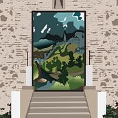 Ilustración Concurso Museo del Greco. Vector Illustration, Digital Illustration, Digital Drawing, and Drawing project by Andrea Vo - 10.28.2023