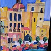 My project for course: Pictorial Sketchbook with Gouache. Traditional illustration, Sketching, Drawing, Architectural Illustration, Sketchbook, and Gouache Painting project by Marion O'Connor - 01.30.2024