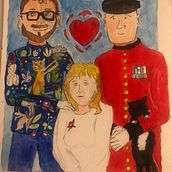 My project for course: Playful Illustration with Watercolor & Colored Pencils. Traditional illustration, Painting, Watercolor Painting, Portrait Drawing, and Colored Pencil Drawing project by davies100 - 01.31.2024