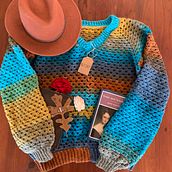 Mi proyecto del curso: Top-down: prendas a crochet de una sola pieza. Un projet de St, lisme, Art textile, DIY, Crochet , et Design textile de Maryi Muñoz - 31.01.2024