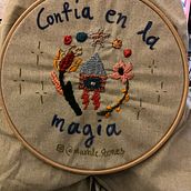 My project for course: Contemporary Embroidery With Traditional Mexican Needlework. Arts, Crafts, Embroider, Fiber Arts, and Textile Design project by marialangouvardou - 01.31.2024