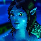 Kiri fanart from Avatar: The way of the water Ein Projekt aus dem Bereich Malerei von eleftheria296 - 01.02.2024