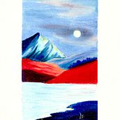 Mon projet du cours : Dessin de paysage aux pastels : jouez avec la lumière. Traditional illustration, Fine Arts, Pencil Drawing, Drawing, and Artistic Drawing project by laureanne.sarron - 02.01.2024