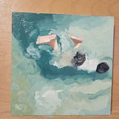 Mi proyecto del curso: Pintura al óleo: el agua y la figura humana. Un progetto di Belle arti, Pittura, Pittura ad olio e Disegno anatomico di Leila Cema - 01.02.2024